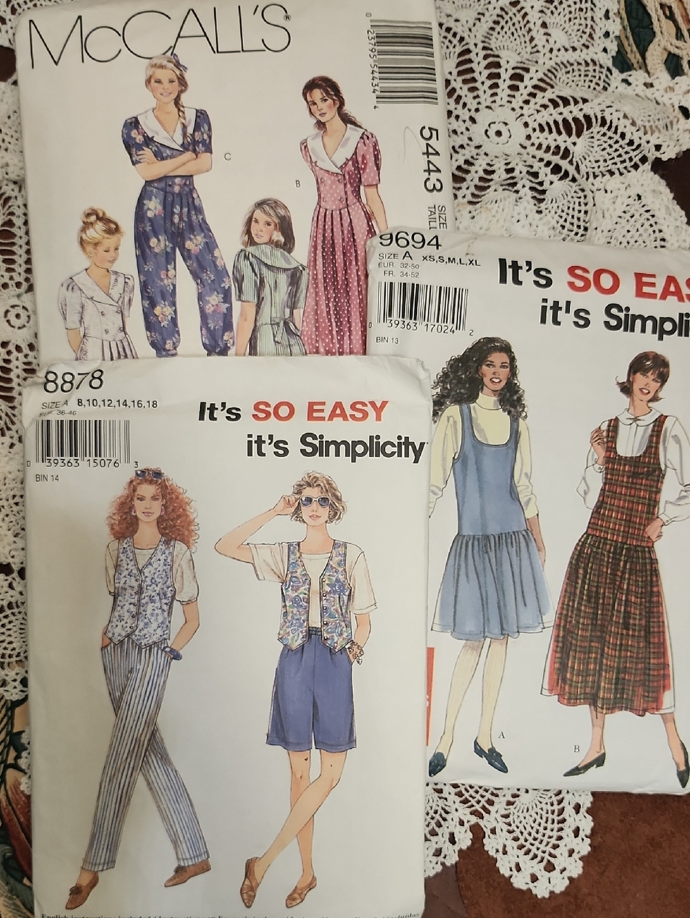 1990s Simplicity Women's Sewing Pattern Bundle